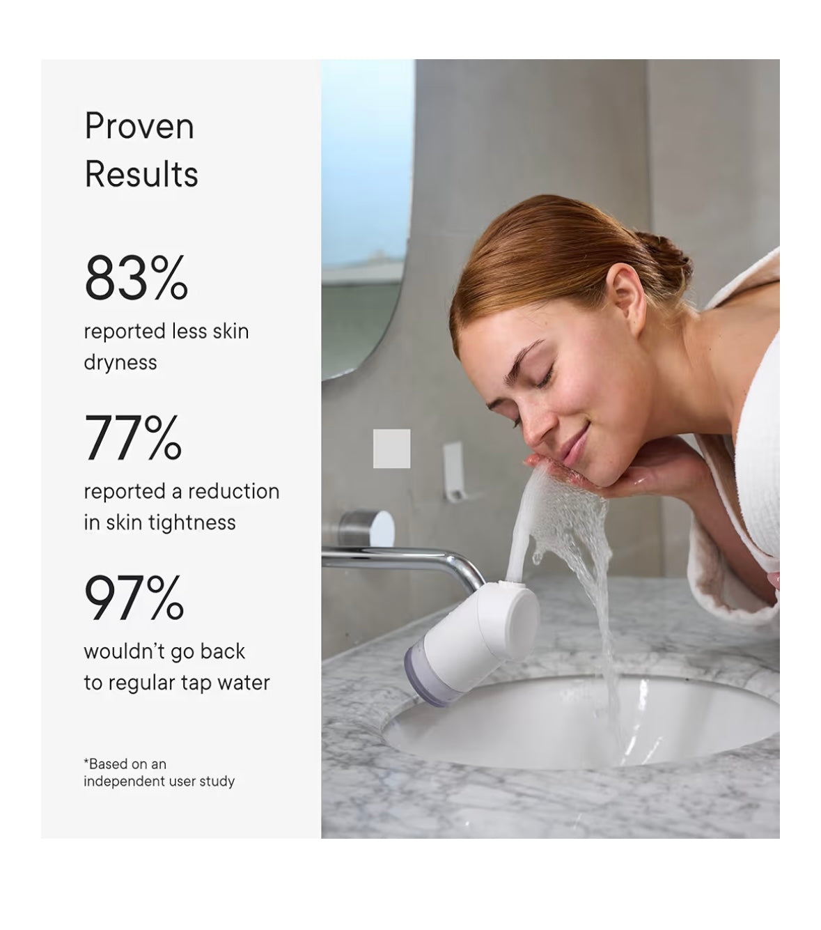 Qure Skincare Bathroom Sink Filter