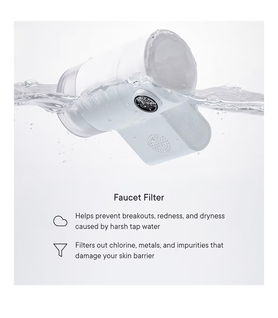 Qure Skincare Bathroom Sink Filter